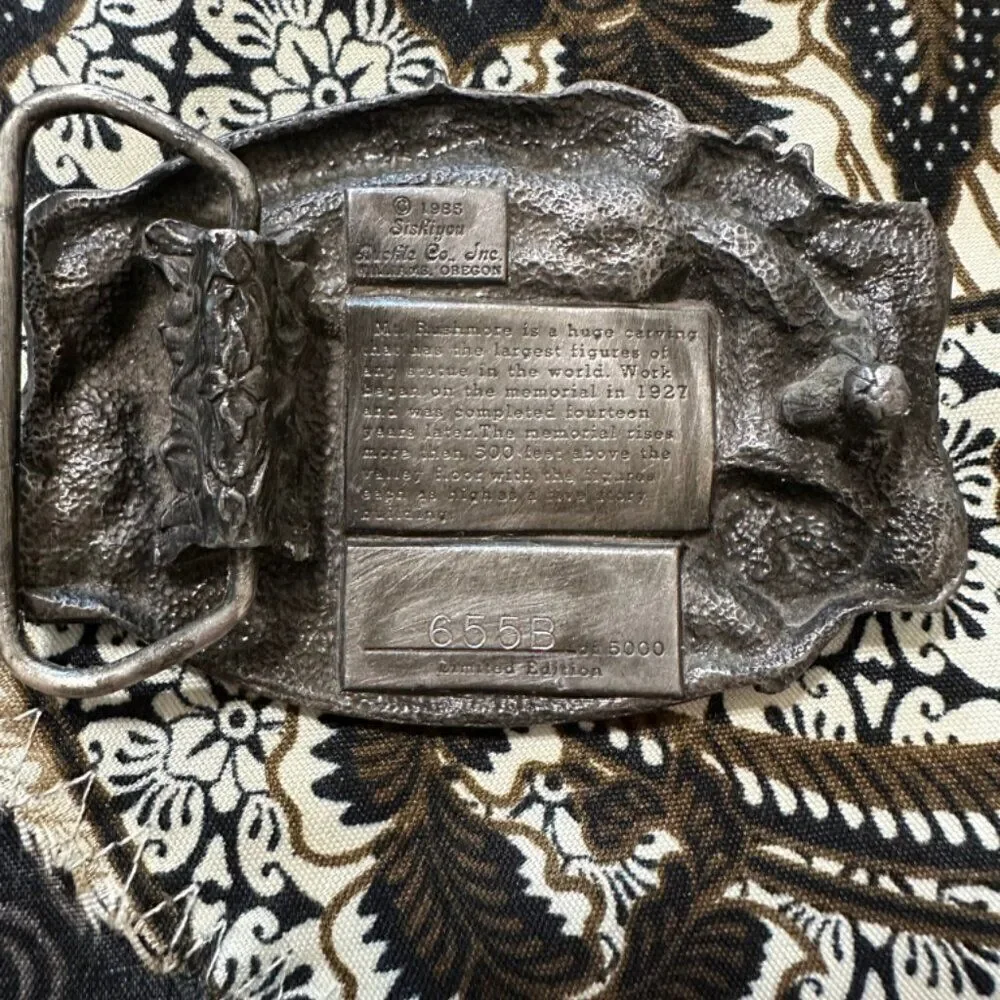 Mt Rushmore Buckle 655B of 5000 Vintage